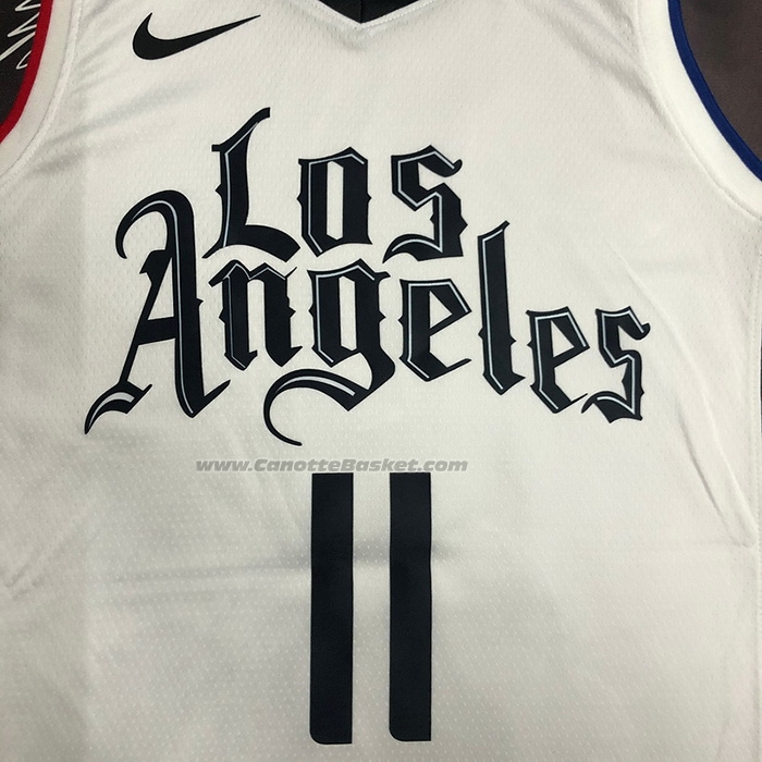 Maglia Los Angeles Clippers John Wall NO 11 Citta 2019-20 Bianco